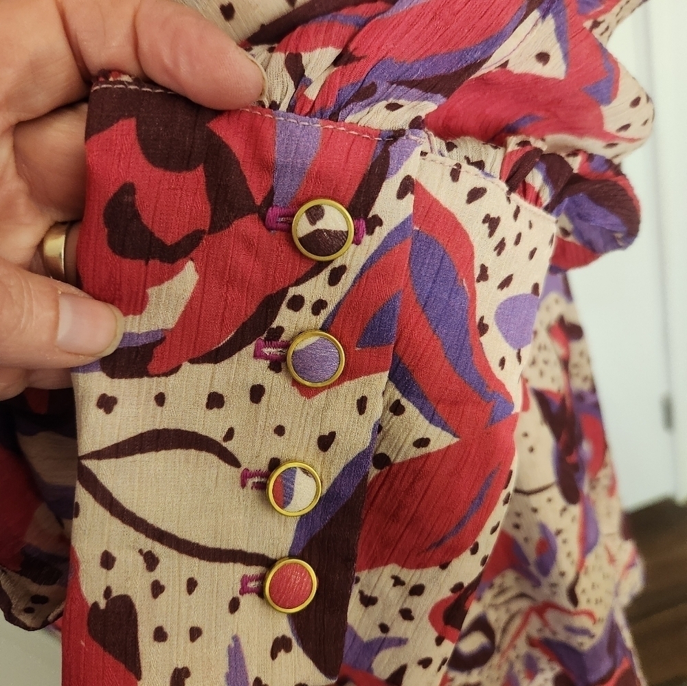 NWT Jane Wood Beautiful Wrap Dress Size 38 - Picture 7 of 10